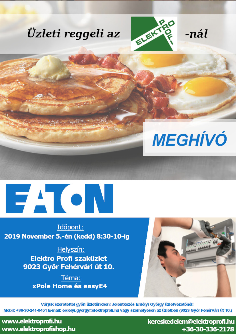 EATON üzleti reggeli 2019 November