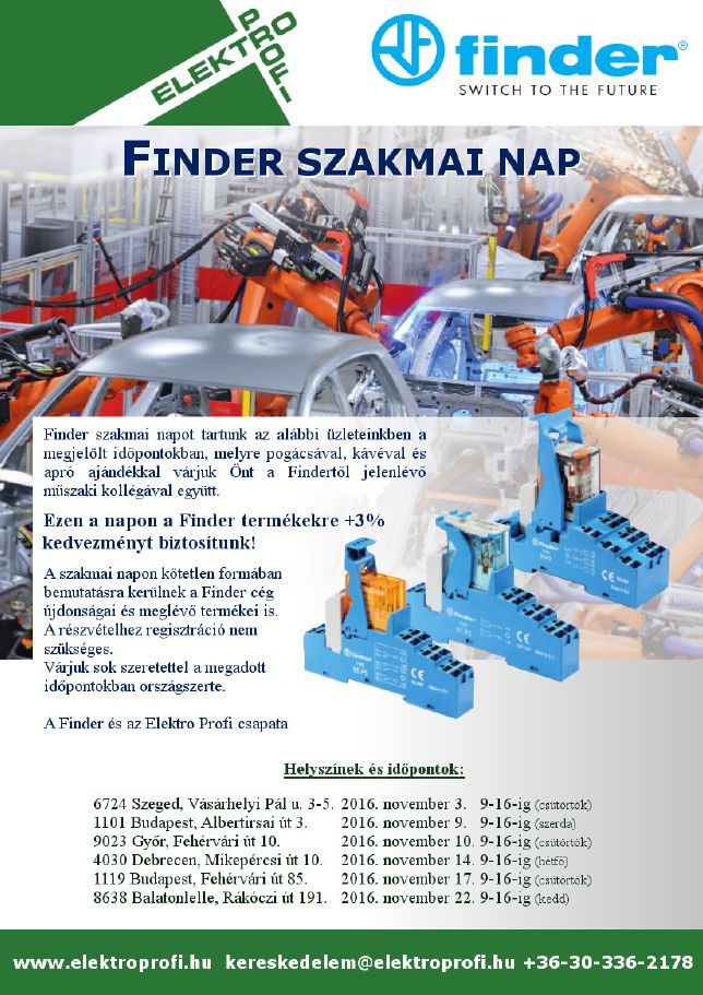 FINDER szakmai nap 2016