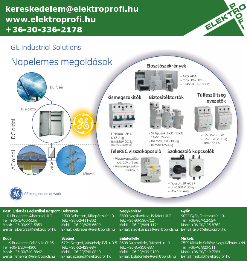 GE Industrial Solutions - Napelemes megoldások