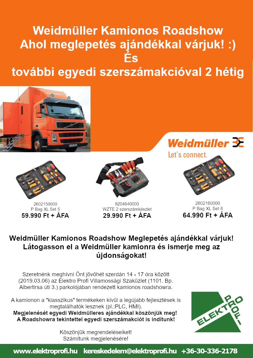 Weidmüller kamionos roadshow